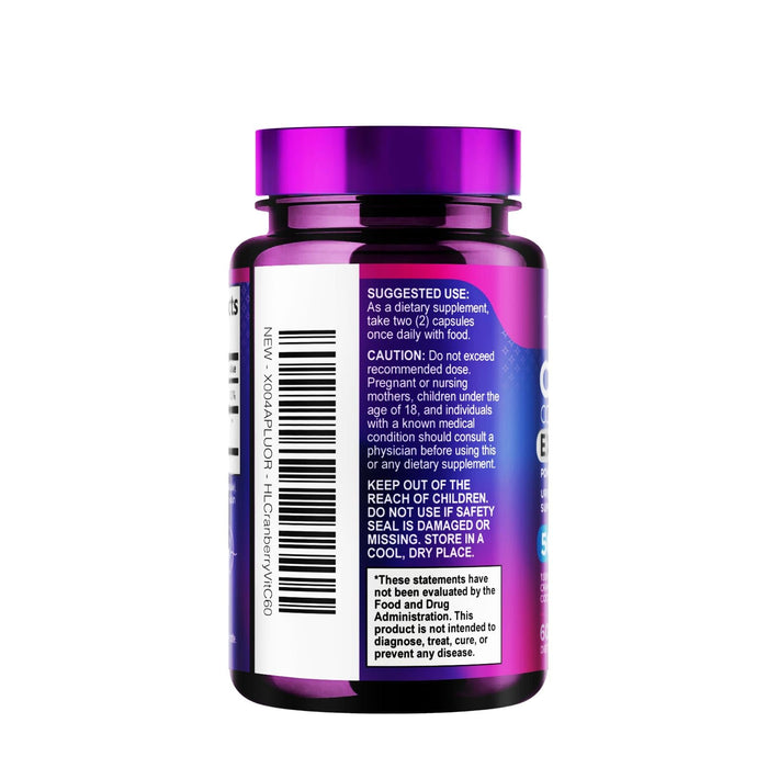 Cranberry 25,000mg Formula + Vitamin C – 60 Capsules