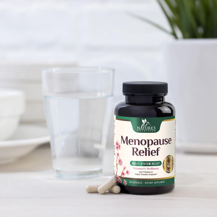 Menopause Supplements for Women - Menopause Relief Support Probiotics with Black Cohosh, Natural Support Supplements for Mild Hot Flashes & Night Sweats & PH Balance Support Supplement - 60 Capsules