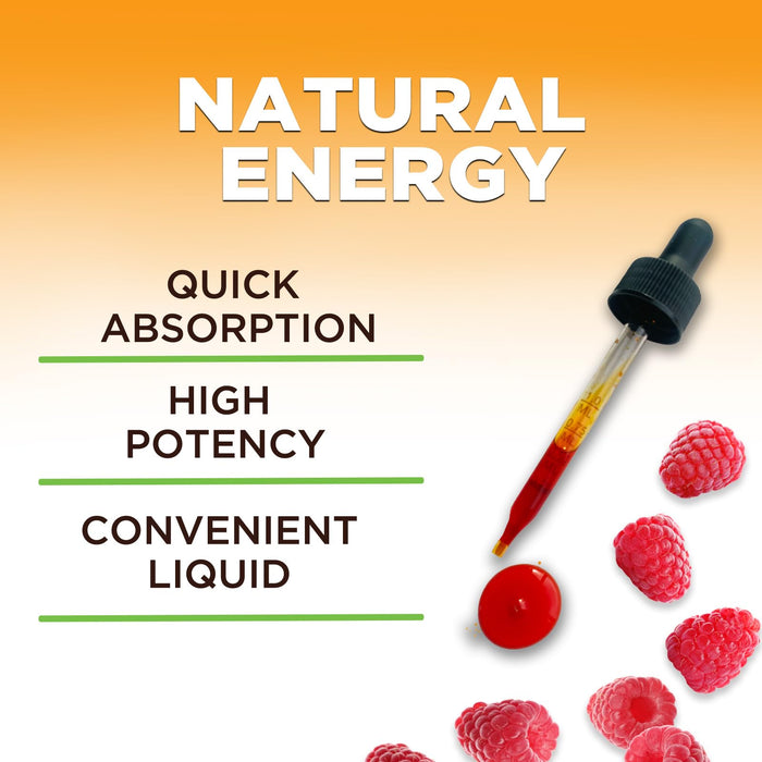 Vegan B-12 Vitamin Supplement Drops (Methylcobalamin) Extra Strength Super B Complex - Sublingual B12 Liquid for Immune Support, Heart Health & Cellular Energy Support, Raspberry Flavored - 2 Fl Oz