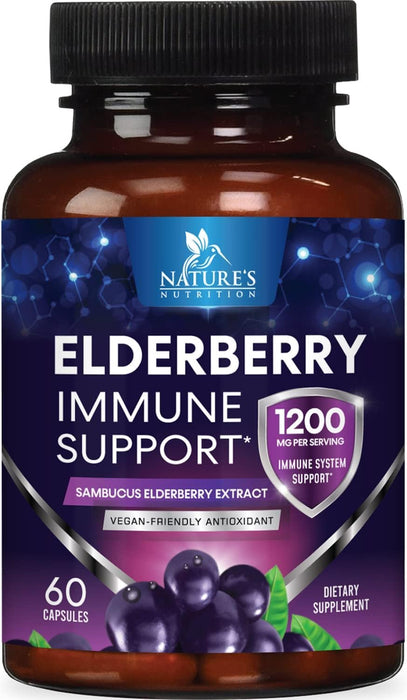 Elderberry – 1200mg – 60 Capsules