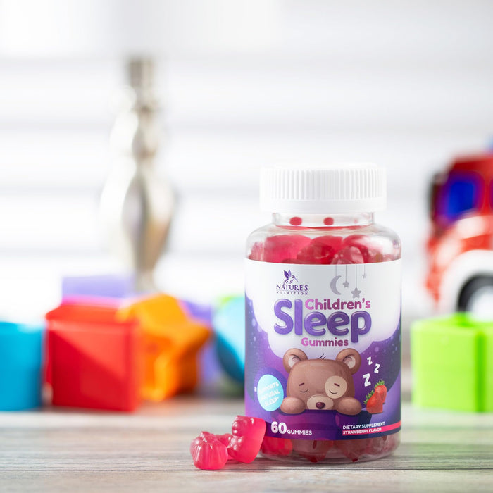 Kids Sleep Gummies 2mg - Children's Sleep Gummy with Melatonin, Non-Habit Forming, Works with Natural Sleep Cycle, Supports Peaceful, Restful Sleep, Calm & Drug-Free, Natural Berry Flavor, 60 Gummies