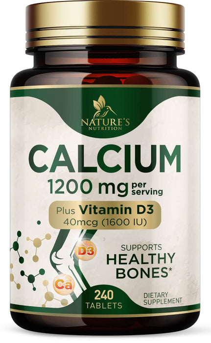 Calcium 1200 mg with Vitamin D3 – 240 Tablets