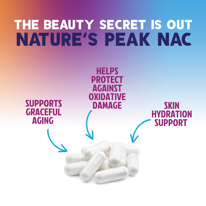 N-Acetyl Cysteine (NAC) 1200 mg – Premium Antioxidant & Immune Support - Glutathione Precursor for Liver, Lung & Respiratory Support – Nature's Fast Absorption, Non-GMO, Gluten-Free - 60 Capsules