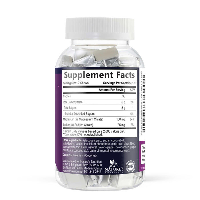 Magnesium Citrate Gummies 100mg – 60 Count