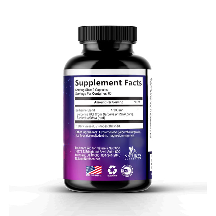 Berberine HCL 1200mg – 120 Veggie Capsules