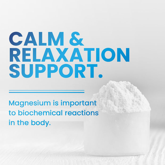 Magnesium Powder Supplement - Magnesium Citrate Powder Drink Mix Unflavored - Mag Citrate & Aquamin Supplements for Bone, Heart & Muscle Support, Sugar Free, Gluten Free, Vegan - 60 Servings