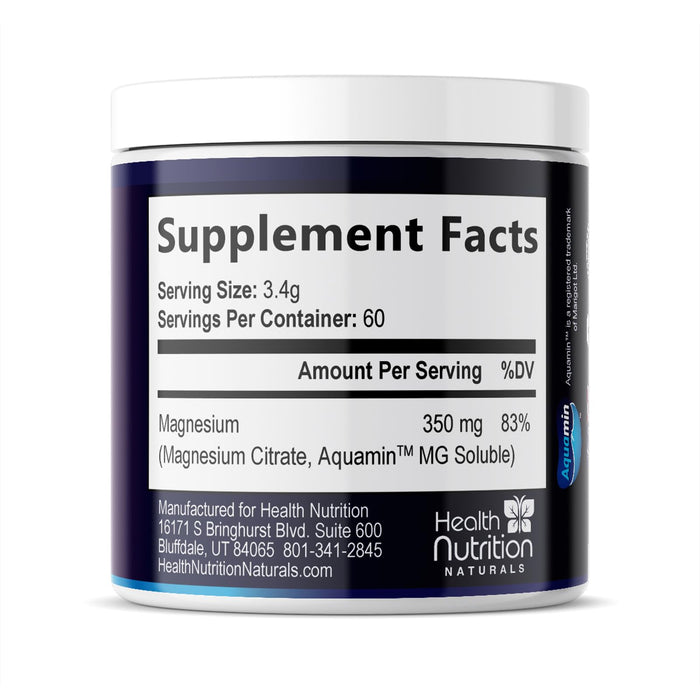 Magnesium Powder – 60 Servings