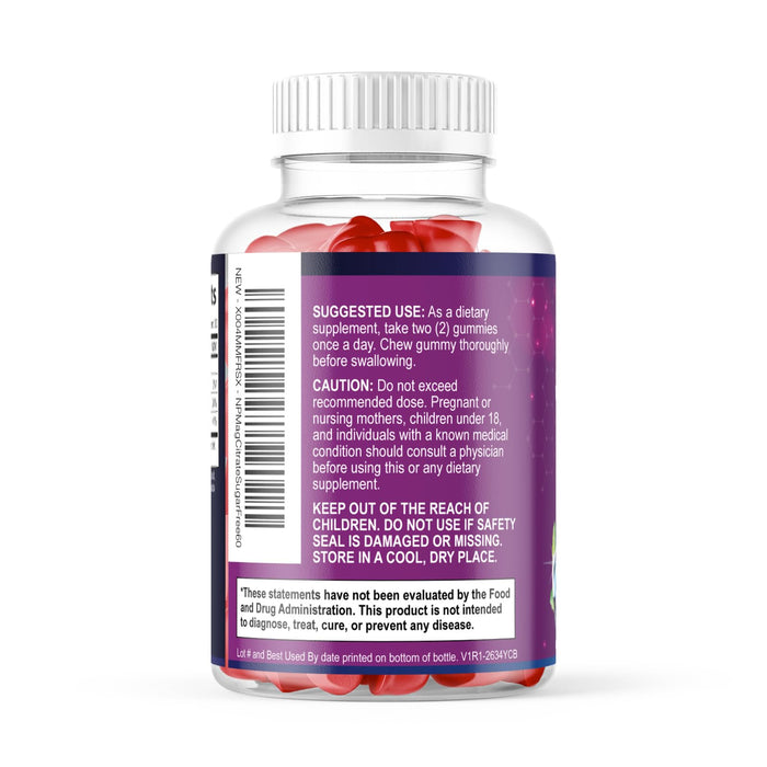 Magnesium Citrate Gummies Sugar-Free – 60 Gummies