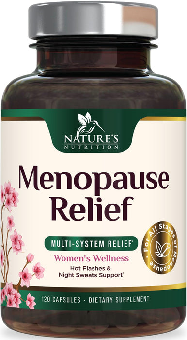 Menopause Supplements for Women - Menopause Relief Support Probiotics with Black Cohosh, Natural Support Supplements for Mild Hot Flashes & Night Sweats & PH Balance Support Supplement - 120 Capsules