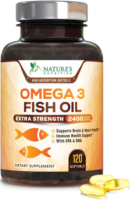 Omega-3 Fish Oil – 2400mg – 120 Softgels
