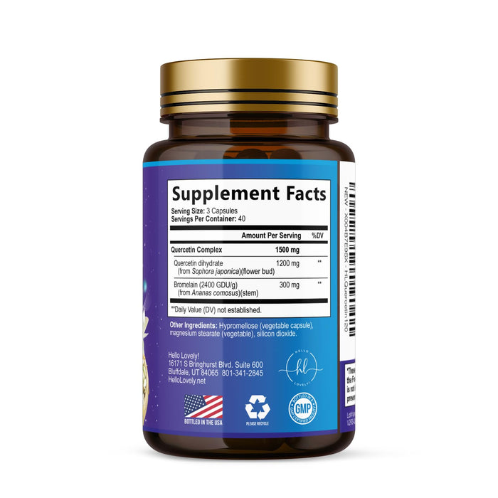 Quercetin 1000mg Servings – 120 Capsules