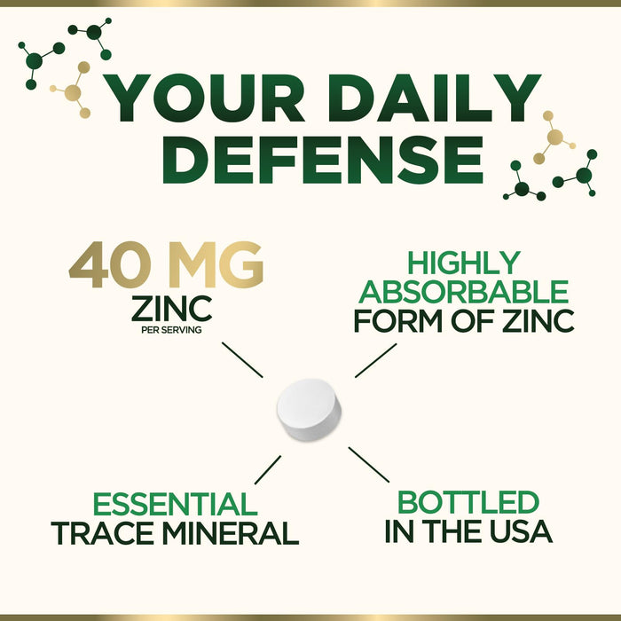 Zinc 40mg – 60 Tablets