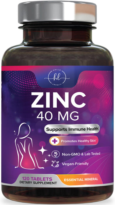 Zinc – 40mg – 120 Tablets