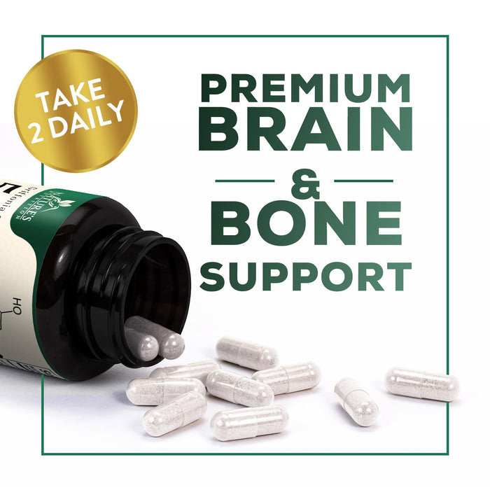 5 HTP 200mg Capsules Vegetarian Supplement - 5HTP Plus Calcium for Brain Support - Extra Strength Griffonia Simplicifolia 5-HTP Formula - 5 Hydroxytryptophan - Gluten Free & Non-GMO - 120 Capsules