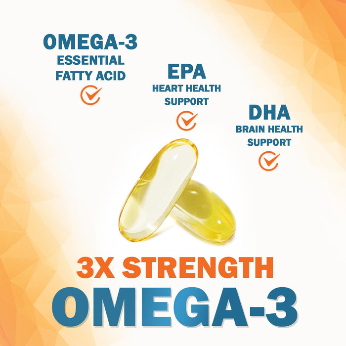 Omega-3 Fish Oil – 2400mg – 60 Softgels