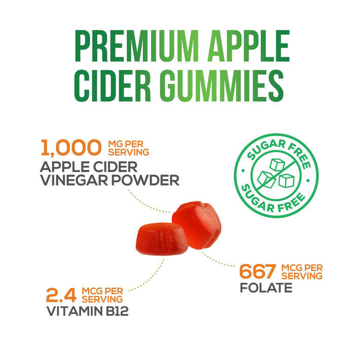 Apple Cider Vinegar Gummies – 1000mg – 120 Gummies