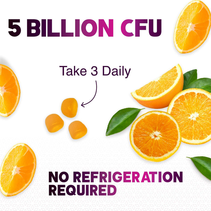 Probiotic Gummies for Women & Men's Digestive Health, 5 Billion CFU, Best Daily Probiotics Gummy for Vaginal, Immune Support & Gut Health, Supports Occasional Constipation Gas & Bloating, 60 Gummies