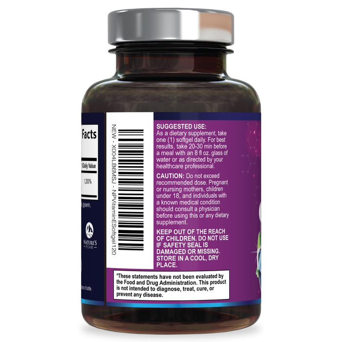 E Vitamin – 180mg – 120 Softgels