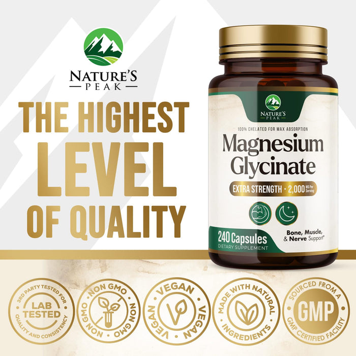 Magnesium Glycinate 500mg – 240 Tablets