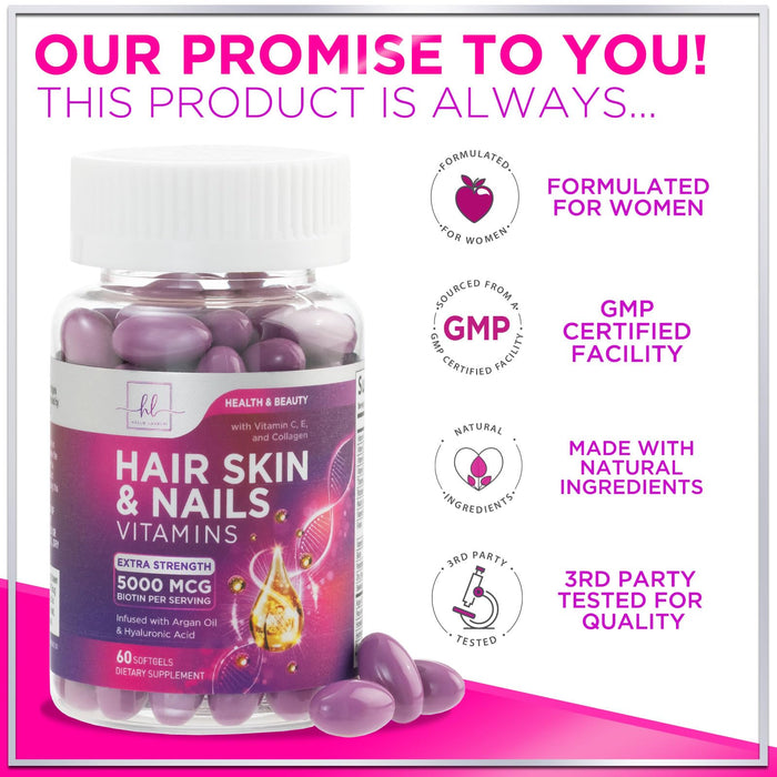 Hair – 5000mcg – 60 Softgels