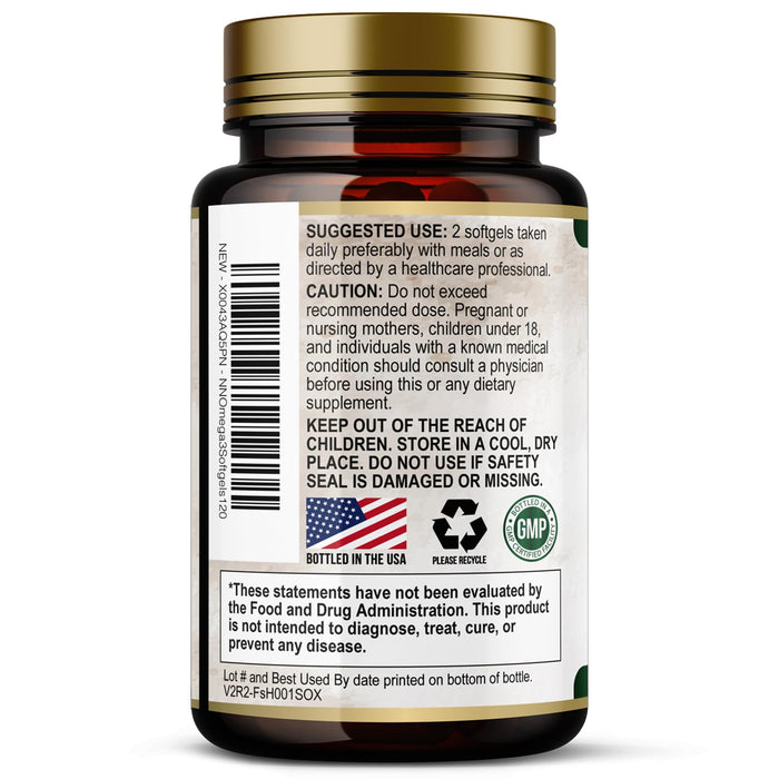Omega-3 Fish Oil – 2400mg – 120 Softgels