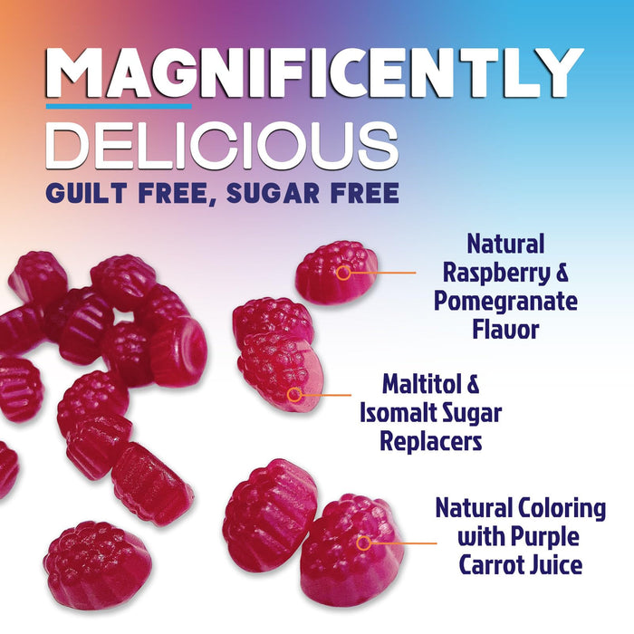 Magnesium Citrate Supplement Gummies Sugar-Free, High Absorption Magnesium Gummy Supplements for Women & Men, Supports Sleep, Heart Health, Bones and Muscles, for Relaxation & Digestion - 60 Gummies