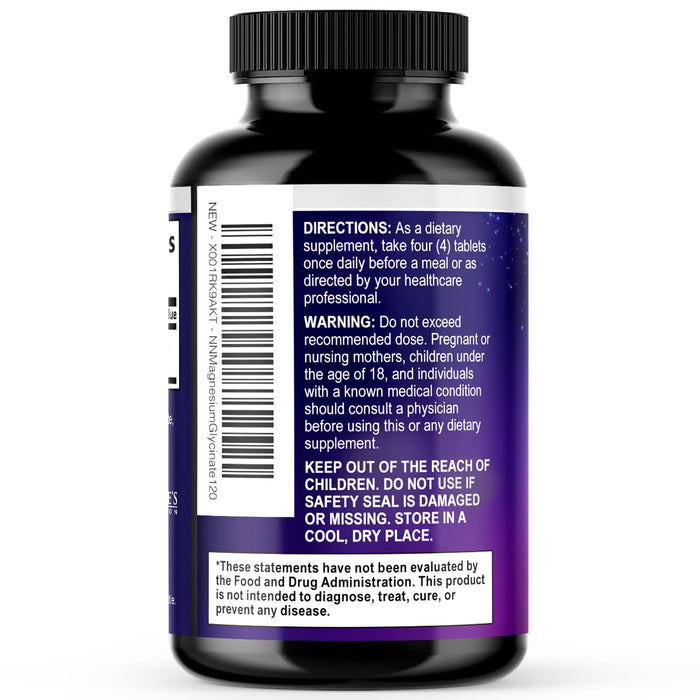 Magnesium Glycinate 500mg – 120 Tablets
