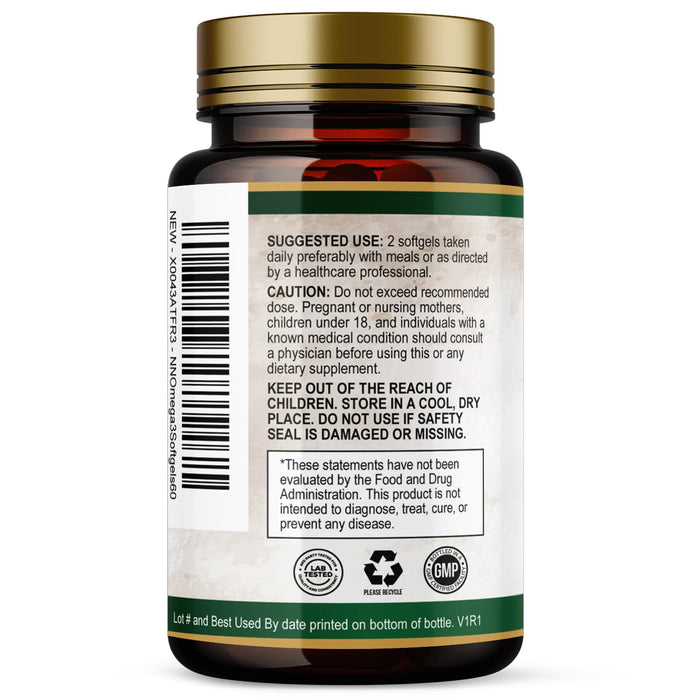 Omega-3 Fish Oil – 2400mg – 60 Softgels