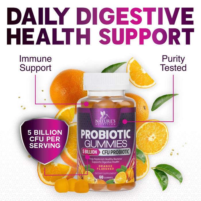 Daily Probiotic Gummies – 5 Billion CFU – 120 Gummies