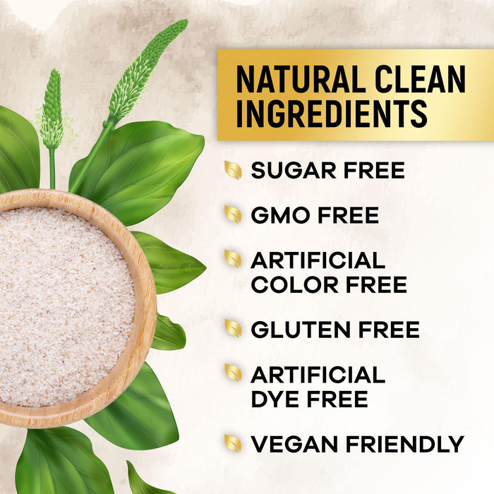 Psyllium Husk Fiber Supplement 1500mg, Natural Daily Soluble & Insoluble Fiber Pills, Psyllium Husk Powder Capsules Supports Digestion Colon Health & Regularity, Plant Based Supplement - 60 Capsules