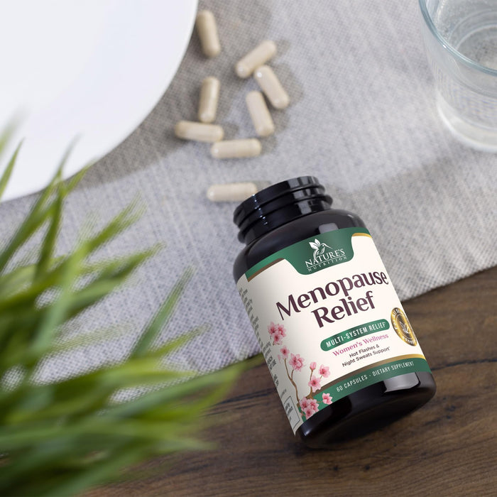 Menopause Supplements for Women - Menopause Relief Support Probiotics with Black Cohosh, Natural Support Supplements for Mild Hot Flashes & Night Sweats & PH Balance Support Supplement - 60 Capsules