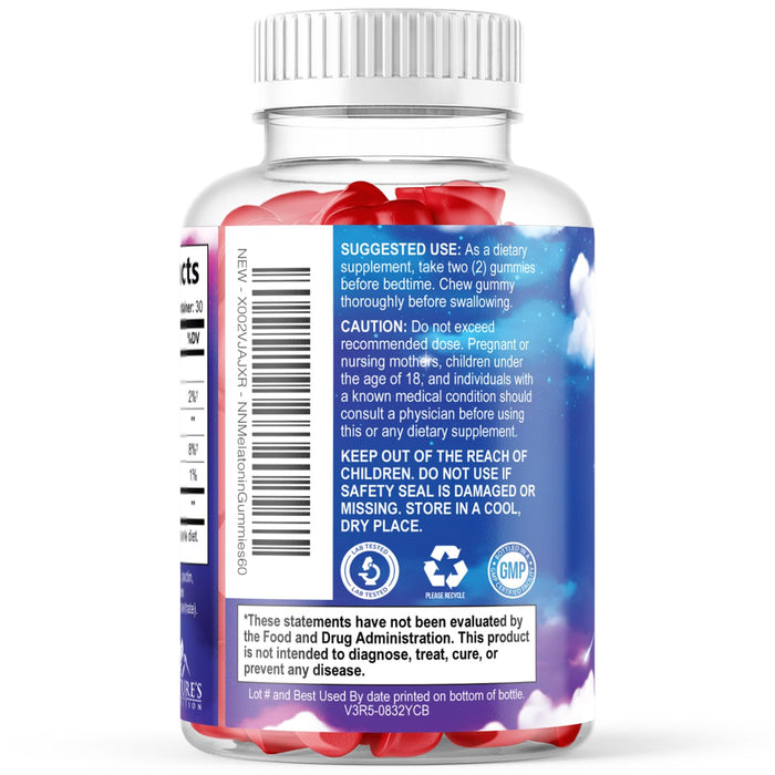 Sleep Gummies with Melatonin – 12mg – 60 Gummies