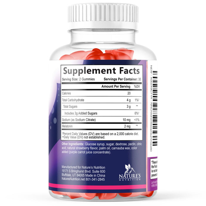Kids Sleep Gummies 2mg – 60 Gummies