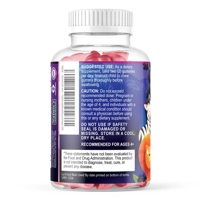 Multivitamin for Kids Gummies with Vitamin C – 120 Gummies