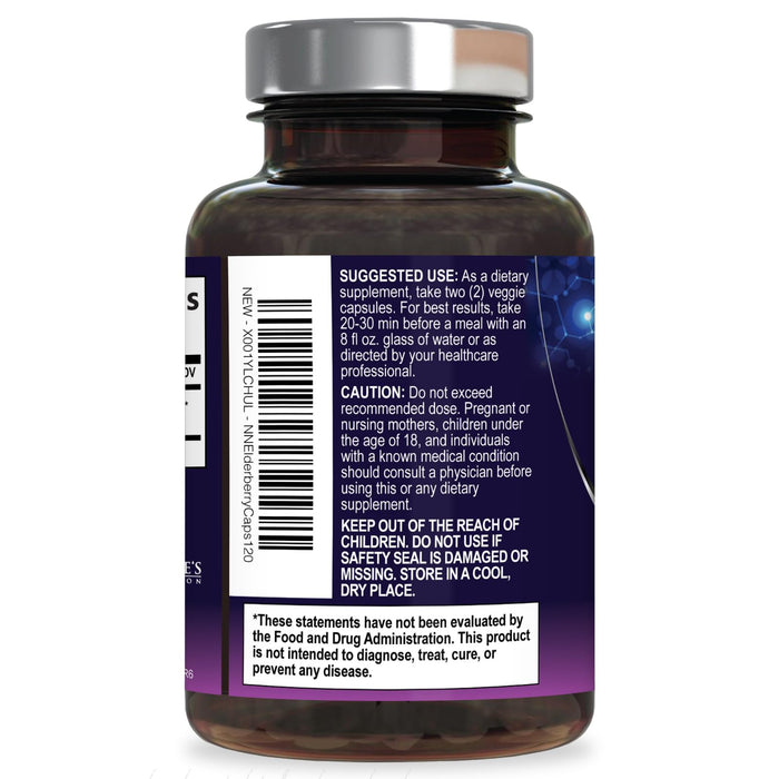 Elderberry – 1200mg – 120 Capsules