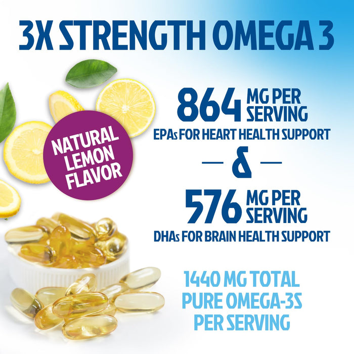 Omega-3 Fish Oil – 2400mg – 180 Softgels