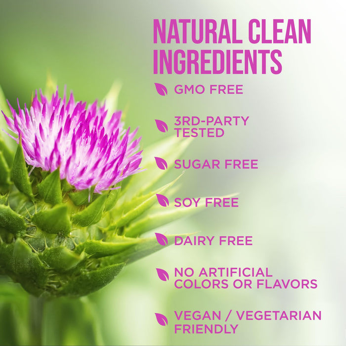Liver Cleanse Detox & Repair Formula - Herbal Liver Support Supplement with Milk Thistle with Silymarin, Artichoke Extract, Dandelion, Beet, Chicory Root, & Turmeric for Liver Health - 60 Capsules