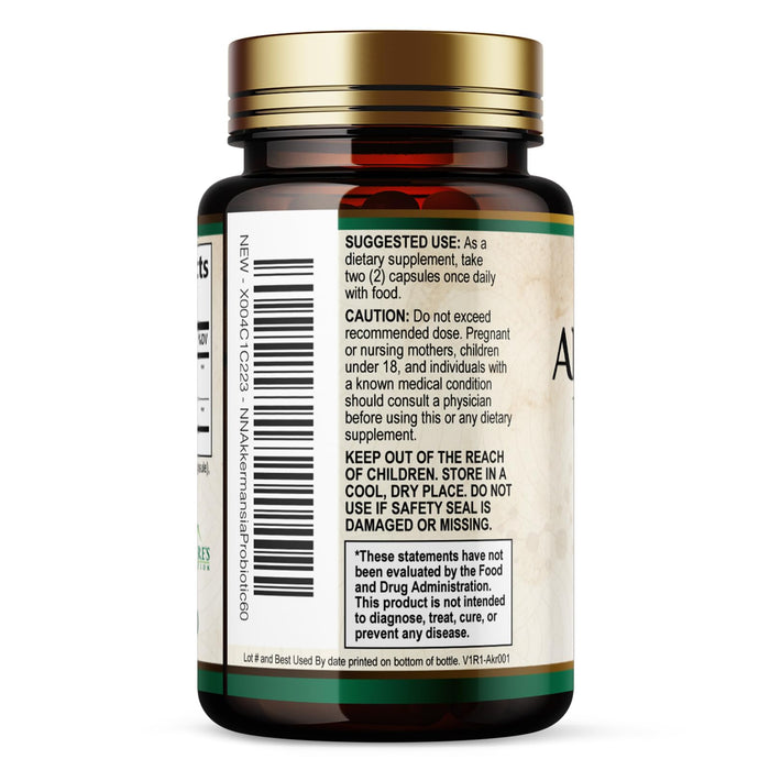Akkermansia Probiotic Akkermansia Muciniphila GLP 1 Probiotics with Prebiotic – 60 Capsules