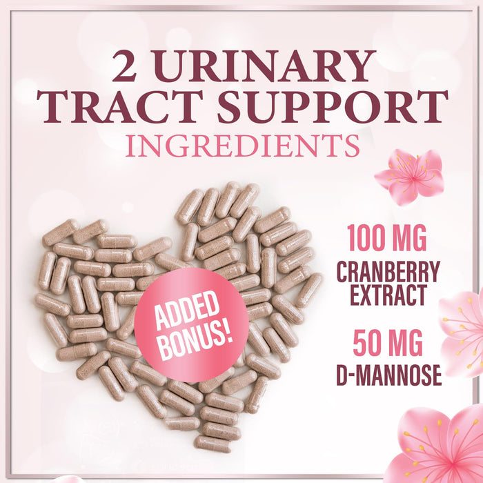 Vaginal Probiotics for Women - Vaginal PH Flora Feminine Health Balance Support - 50 Billion CFU Per Capsule, Odor Digestive Immune Support - Womens Probiotics Supplement with Cranberry - 60 Capsules