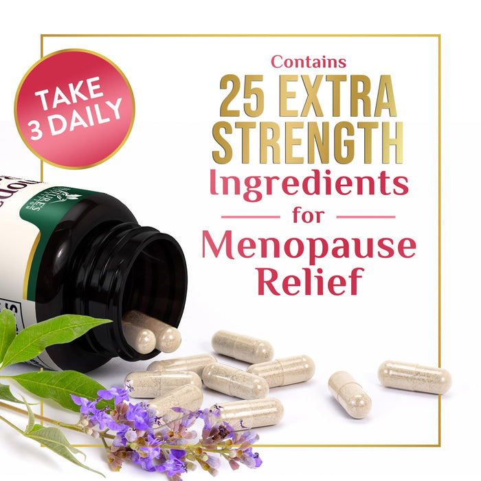 Menopause Supplements for Women - Menopause Relief Support Probiotics with Black Cohosh, Natural Support Supplements for Mild Hot Flashes & Night Sweats & PH Balance Support Supplement - 120 Capsules