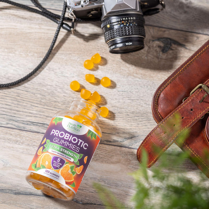 Probiotic Gummies for Women & Men - 5 Billion CFUs Gut Health Support Gummy, Daily Probiotics Supplement for Digestive Health Gummy, Probiotic Strains for Immune Support, Non-GMO & Vegan - 120 Gummies