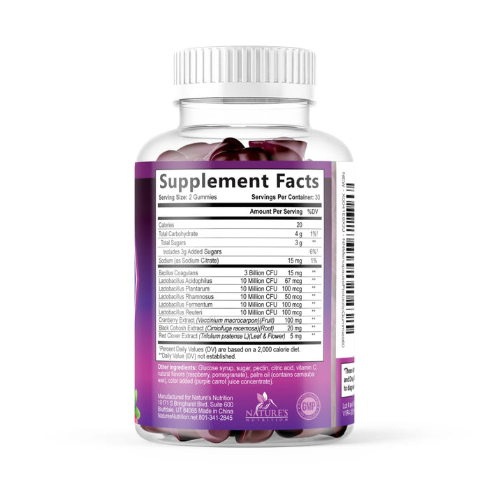 Menopause for Women – 3 Billion CFU – 60 Gummies