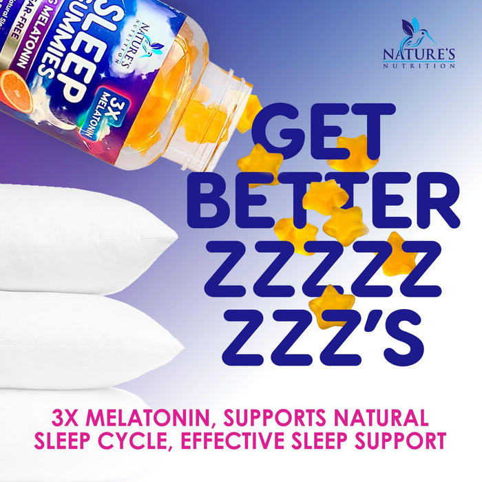 Melatonin Sleep Gummies Sugar Free - 6 mg Melatonin Sleep Gummies for Adults, Extra Strength Sleeping Gummy Supplements, Occasional Sleeping Support Supplement, 6mg Gomitas para Dormir - 60 Count