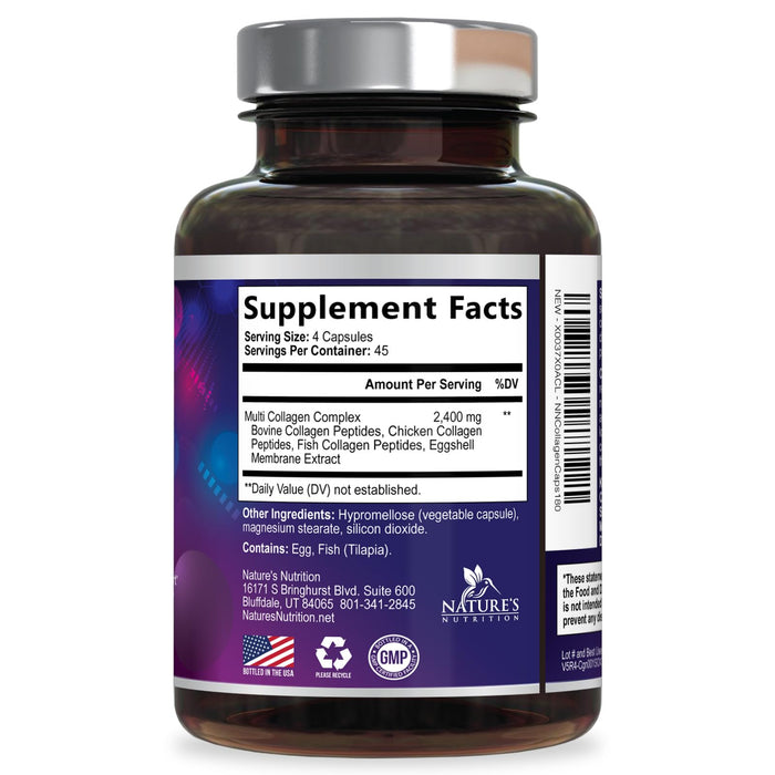 Multi Collagen Peptides – 180 Capsules