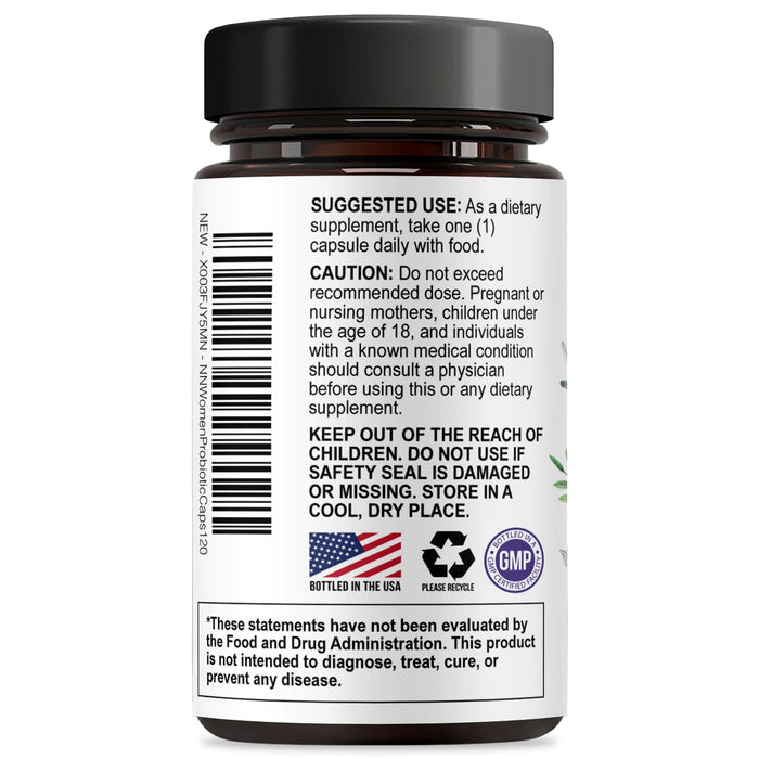 Probiotics for Women – 50 Billion CFU – 120 Capsules