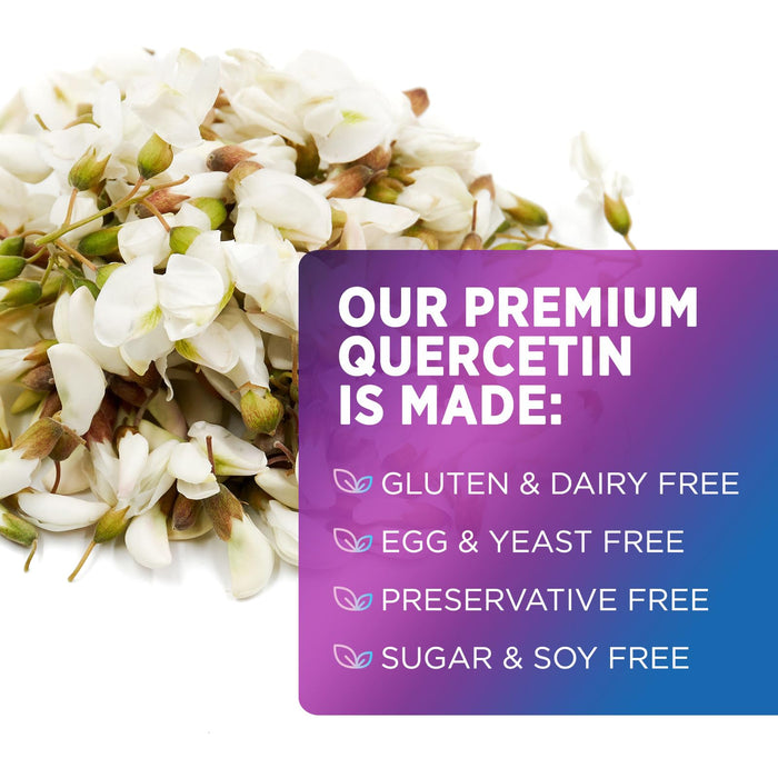 Quercetin Capsules 1000mg, with Ultra Strength Complex - Health Antioxidant Supplements for Respiratory, Heart and Immune Support - Vegan Third Party Tested, Non-GMO, Gluten Free - 120 Veggie Capsules