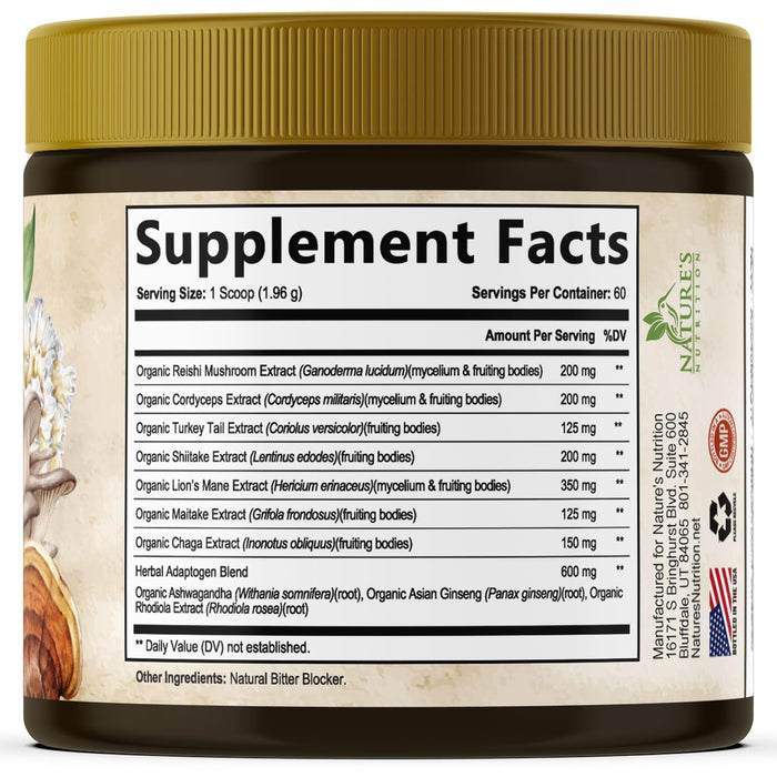 Mushroom Powder – 60 Servings