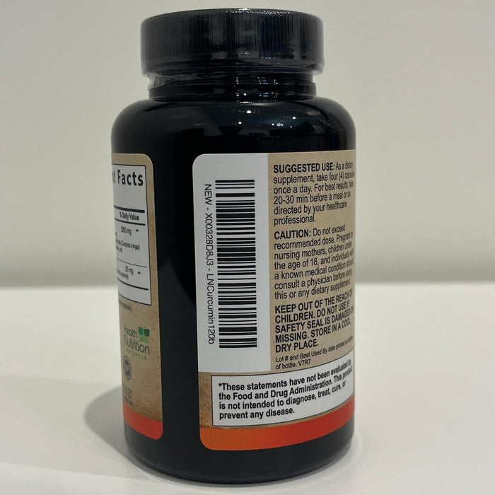 Turmeric Curcumin Supplement 2600mg - 95% Curcuminoids with Organic Turmeric & BioPerine Black Pepper for Best Absorption, Nature's Vegan Joint Support, Non-GMO Tumeric, Bottled in USA - 120 Capsules