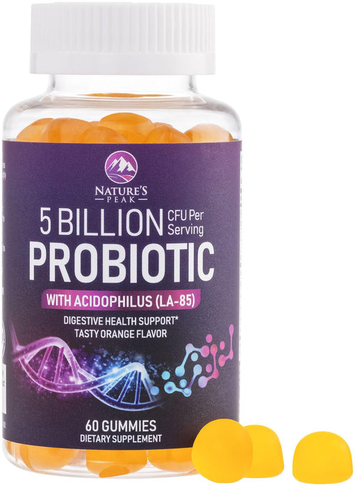 Daily Probiotic Gummies – 5 Billion CFU – 60 Count