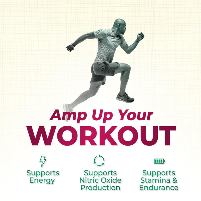 Beet Root Capsules 1300mg - Extra Strength Red Beetroot Powder Supplement – Supports Nitric Oxide Production, Heart Health & Natural Energy – Non-GMO, Vegan, Gluten Free – 120 Veggie Capsules